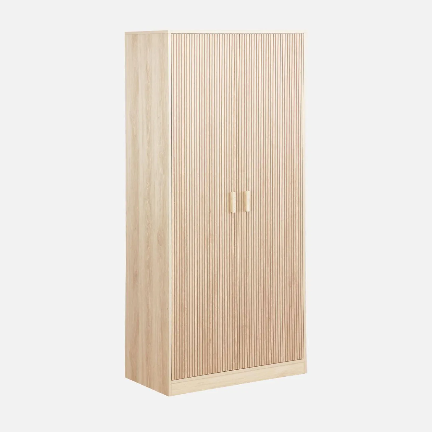 Armadio in legno 1 asta appendiabiti, 2 ante