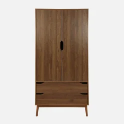 Armadio vintage in decorazione legno, 2 ante