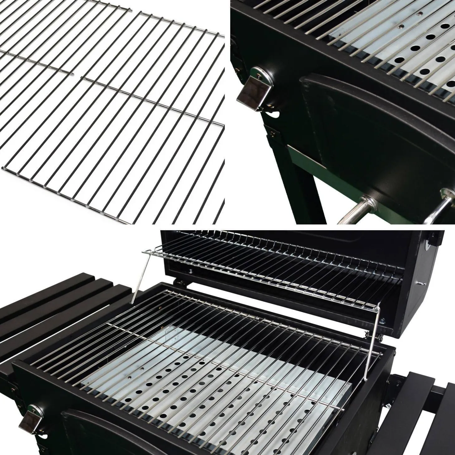 Barbecue a carbonella con affumicatore