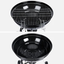 Barbecue a carbonella con affumicatore e coperchio, Ø57cm