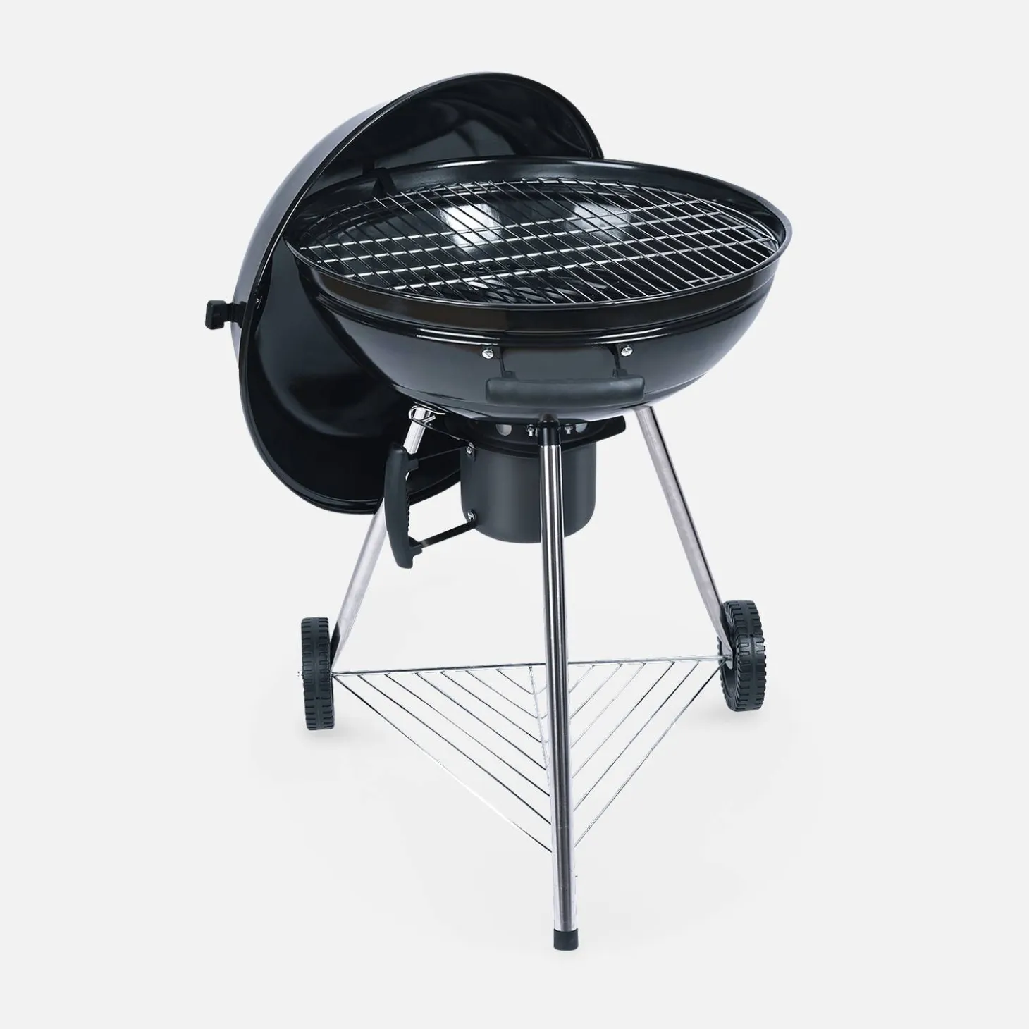 Barbecue a carbonella con affumicatore e coperchio, Ø57cm