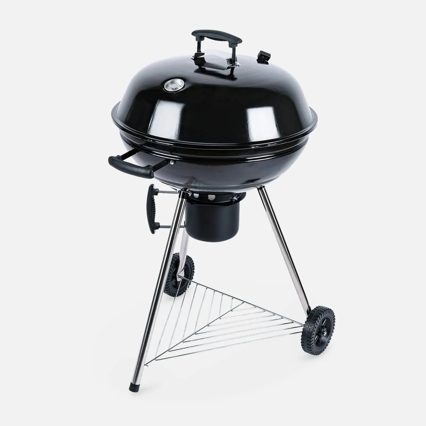 Barbecue a carbonella con affumicatore e coperchio, Ø57cm