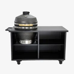 Barbecue a carbonella kamado in ceramica con carrello e copertura, Ø55,5cm