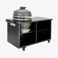 Barbecue a carbonella kamado in ceramica con carrello e copertura, Ø55,5cm