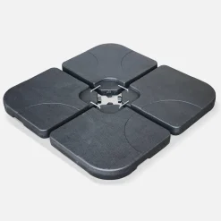 Base per ombrellone set di 4 lastre quadrate