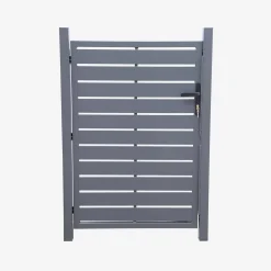 Cancello da giardino in alluminio con serratura e maniglia, 100cm