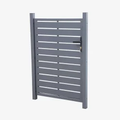 Cancello da giardino in alluminio con serratura e maniglia, 100cm