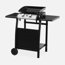 Carrello per piastra plancha Porthos a 2 bruciatori