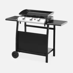 Carrello per piastra plancha Porthos a 3 bruciatori