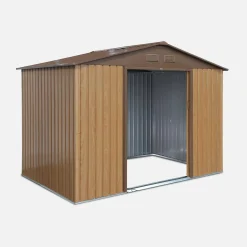 Casetta da giardino in metallo con kit di ancoraggio, 5,29m²