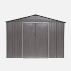 Casetta da giardino in metallo con kit di ancoraggio, 5,29m²