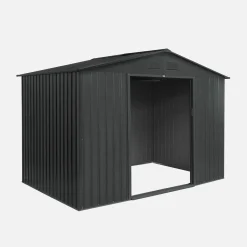 Casetta da giardino in metallo con kit di ancoraggio, 5,29m²