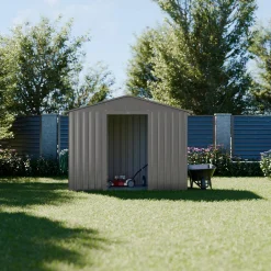 Casetta da giardino in metallo con kit di ancoraggio, 2,71m²