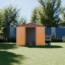 Casetta da giardino in metallo con kit di ancoraggio, 2,71m²