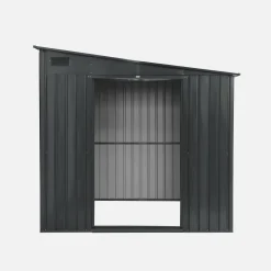 Casetta da giardino in metallo appoggiabile con kit di ancoraggio, 5,5m²