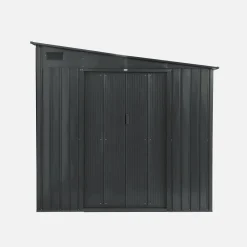 Casetta da giardino in metallo appoggiabile con kit di ancoraggio, 5,5m²