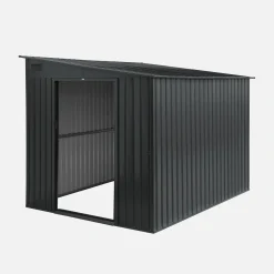Casetta da giardino in metallo appoggiabile con kit di ancoraggio, 5,5m²