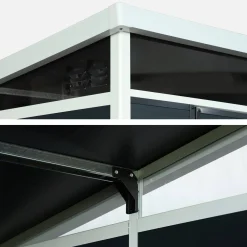 Casetta da giardino in plastica con struttura in alluminio, 4.55m²