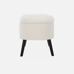 Cassapanca con rivestimento bouclé