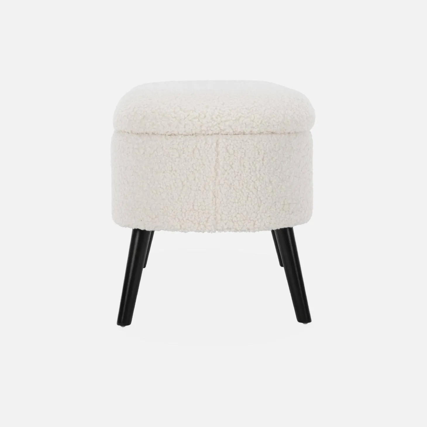Cassapanca con rivestimento bouclé