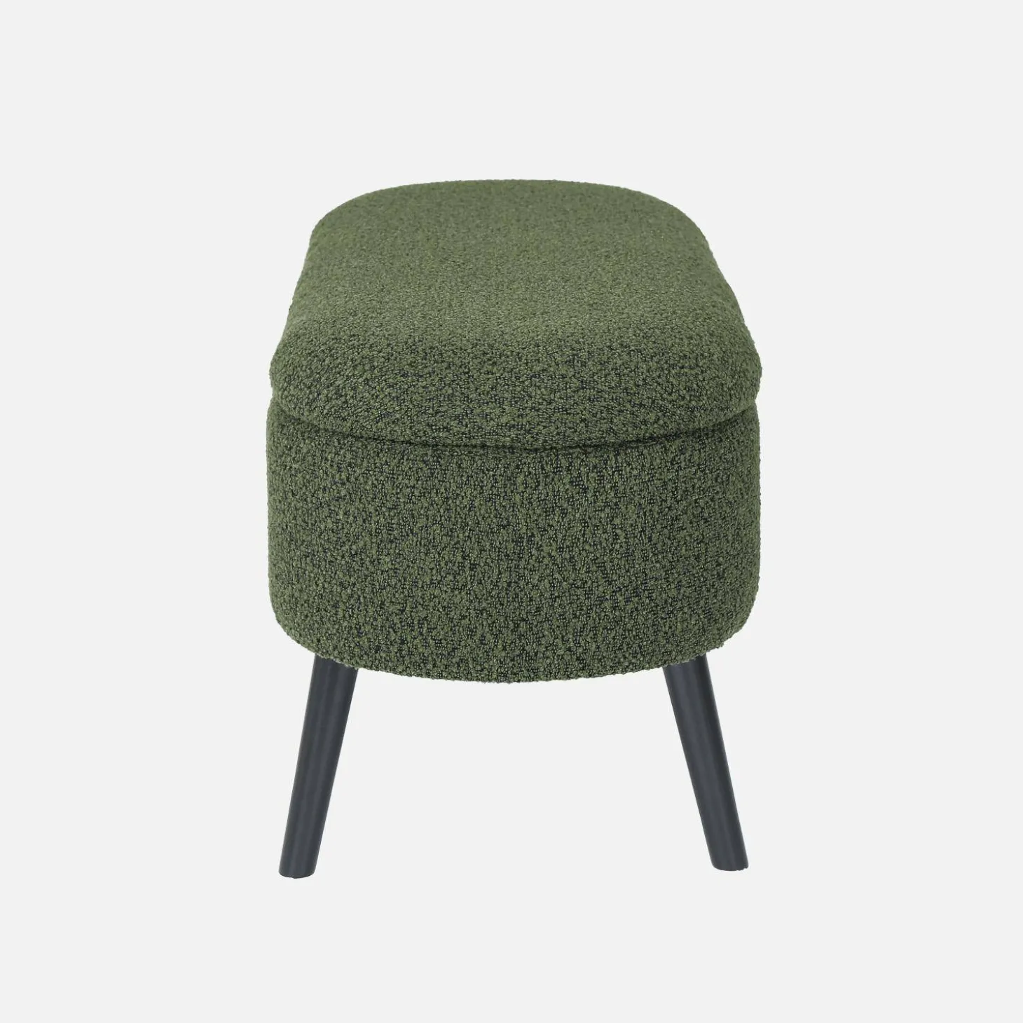 Cassapanca con rivestimento bouclé