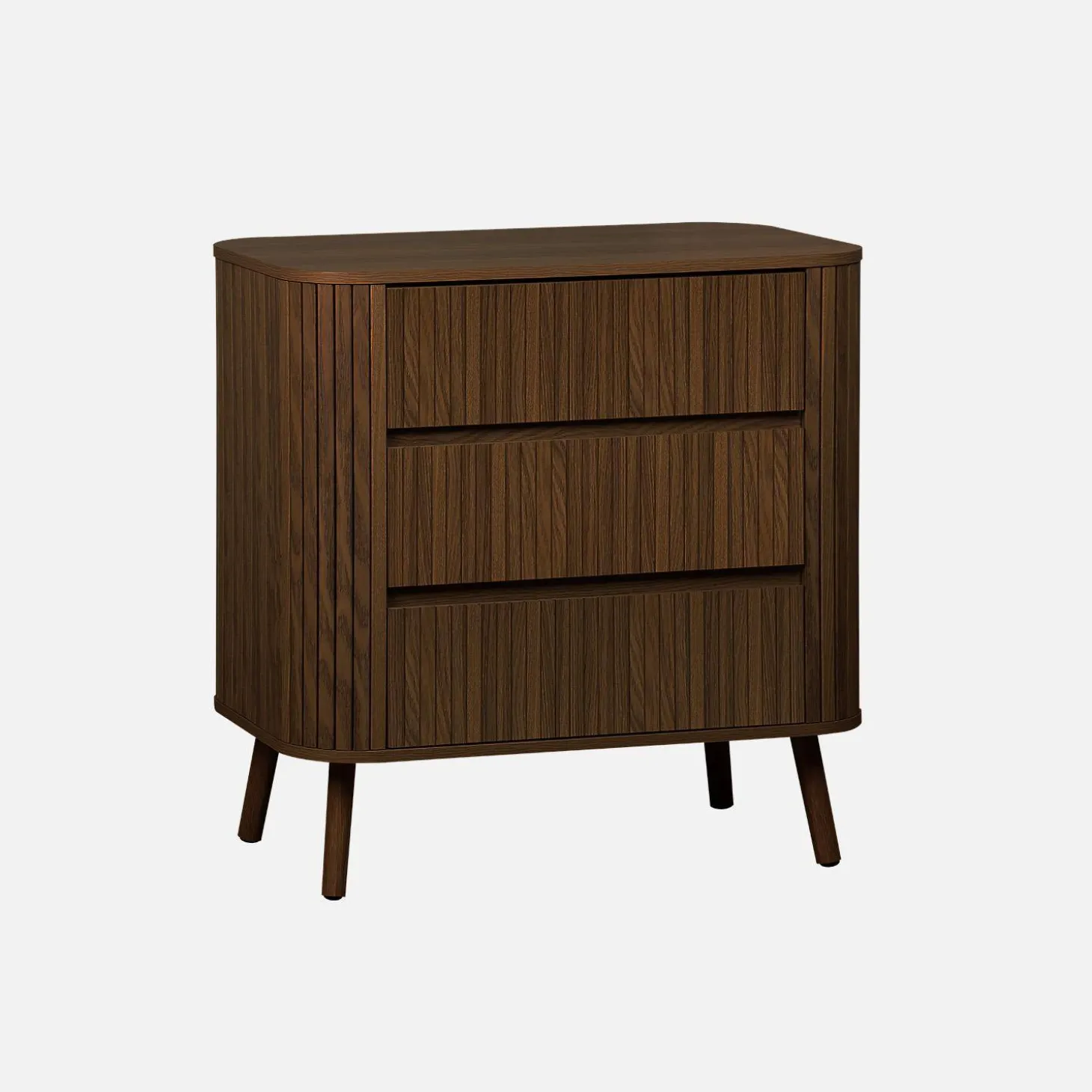 Cassettiera decorata con righe 3 cassetti