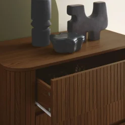 Cassettiera decorata con righe 3 cassetti