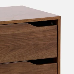 Cassettiera decorata in legno con 4 cassetti