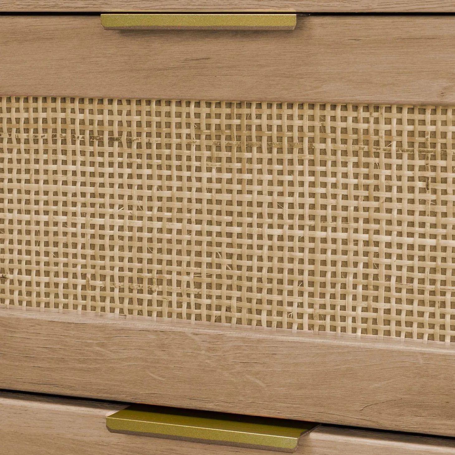 Cassettiera decorata legno con 4 cassetti