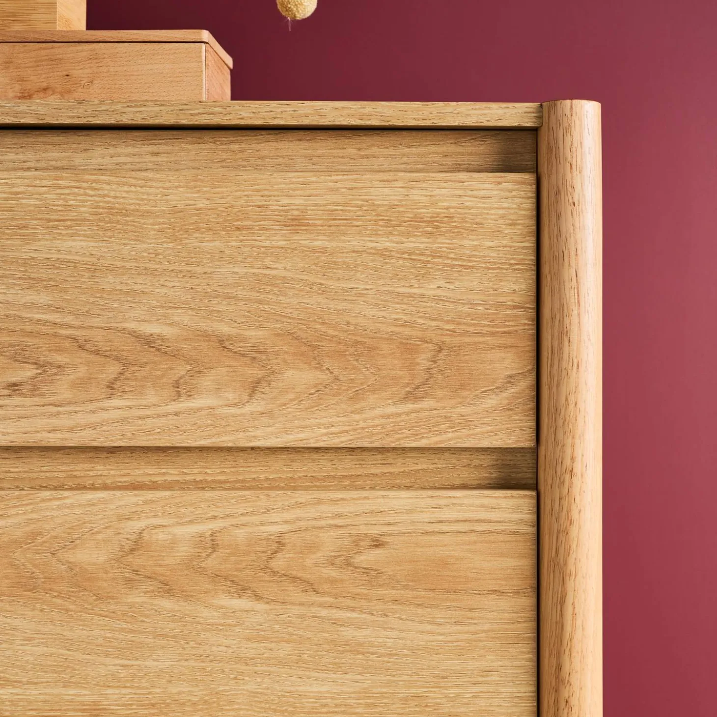 Cassettiera decorativa in legno 4 cassetti