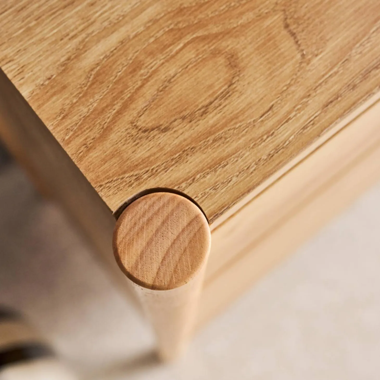 Cassettiera decorativa in legno 4 cassetti