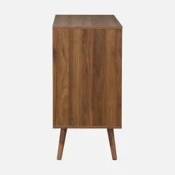 Cassettiera effetto legno di noce, 3 cassetti