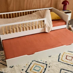 Cassetto letto per bambini Roya in legno di pino naturale