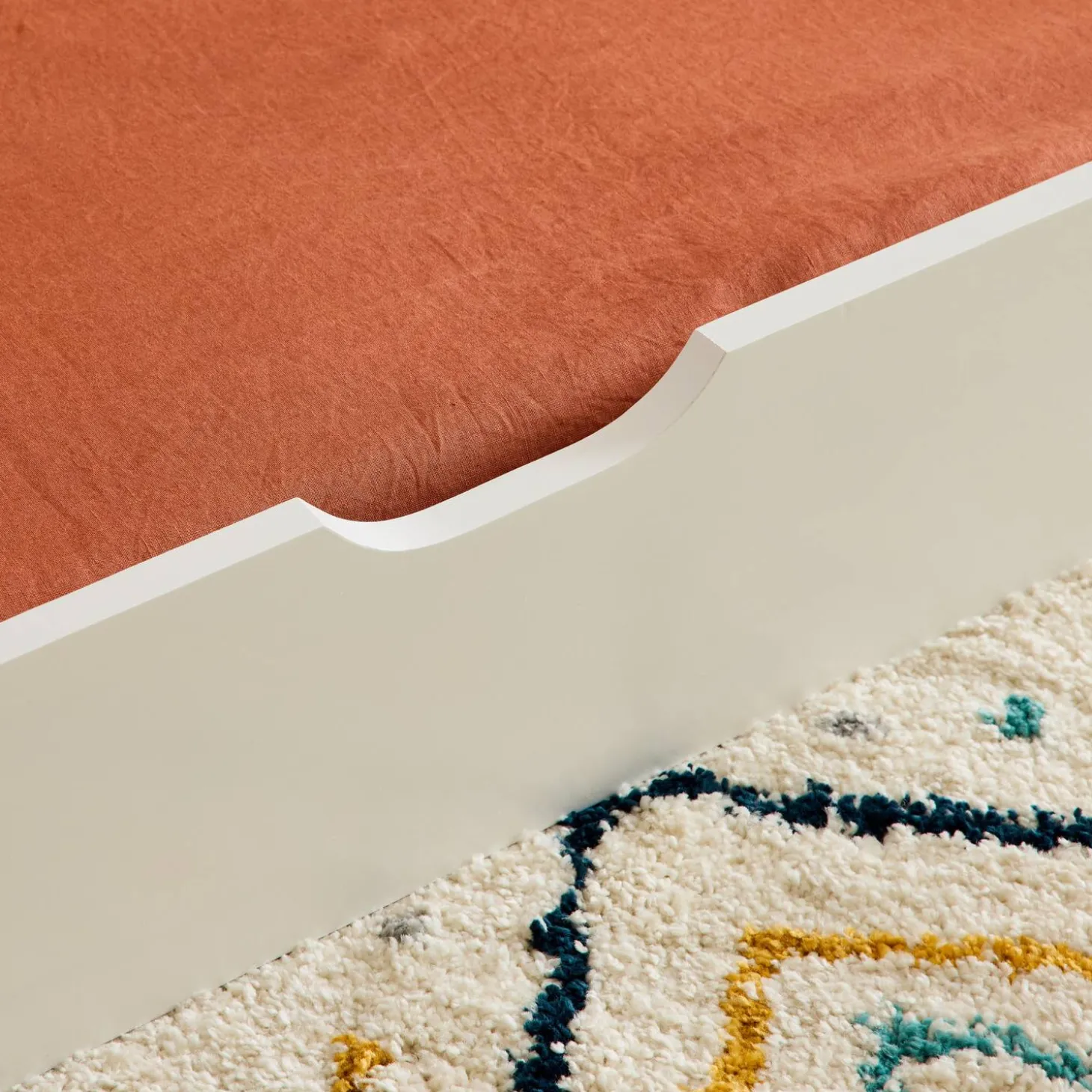 Cassetto letto per bambini Roya in legno di pino naturale