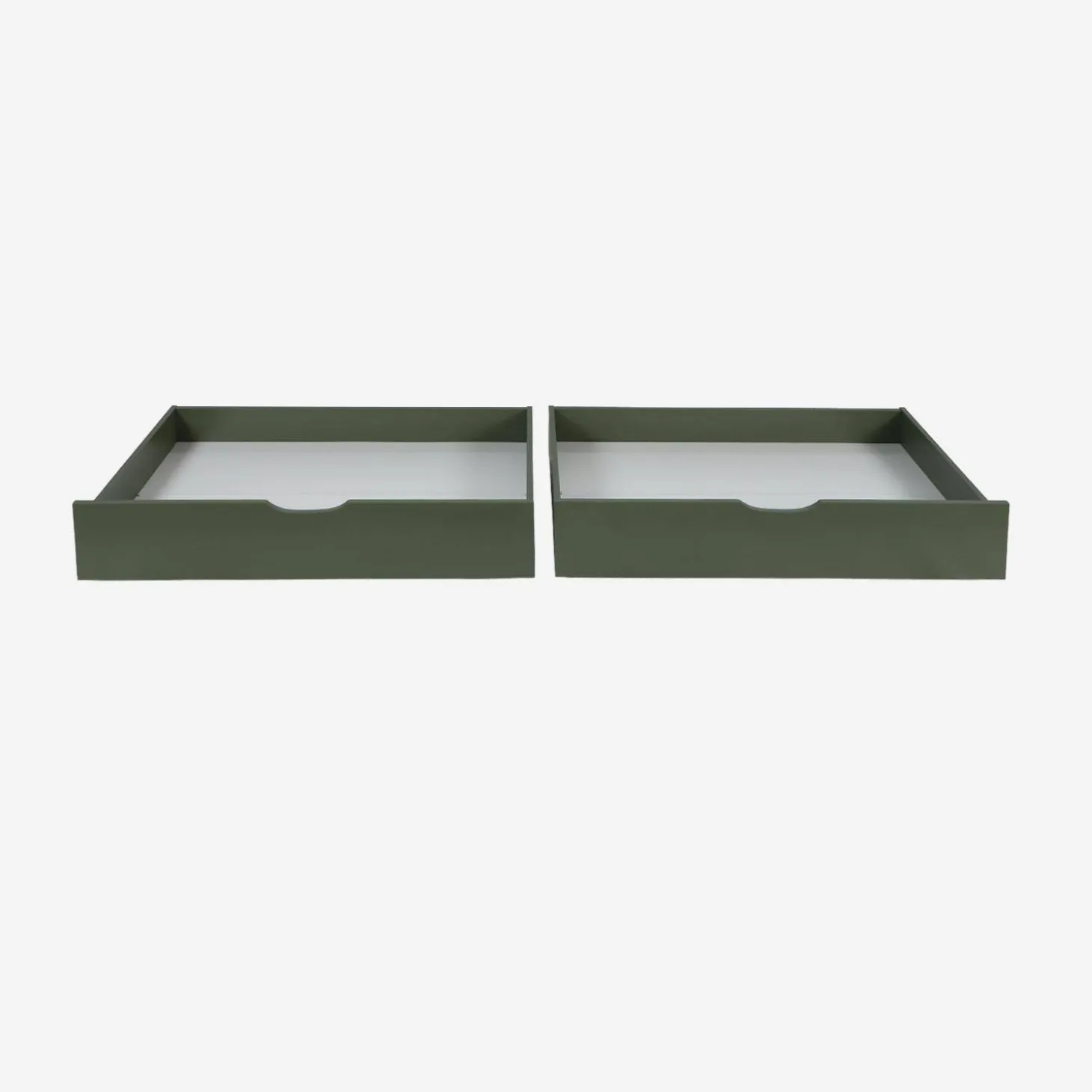 Cassettone letto per bambini Roya in legno di pino, set da 2
