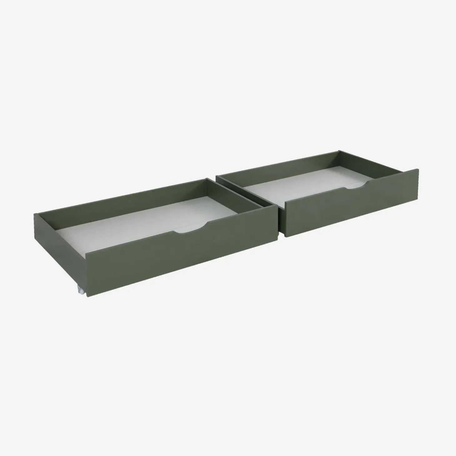 Cassettone letto per bambini Roya in legno di pino, set da 2