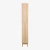Colonna di stoccaggio decorativa in legno con 3 ripiani e 2 cassetti