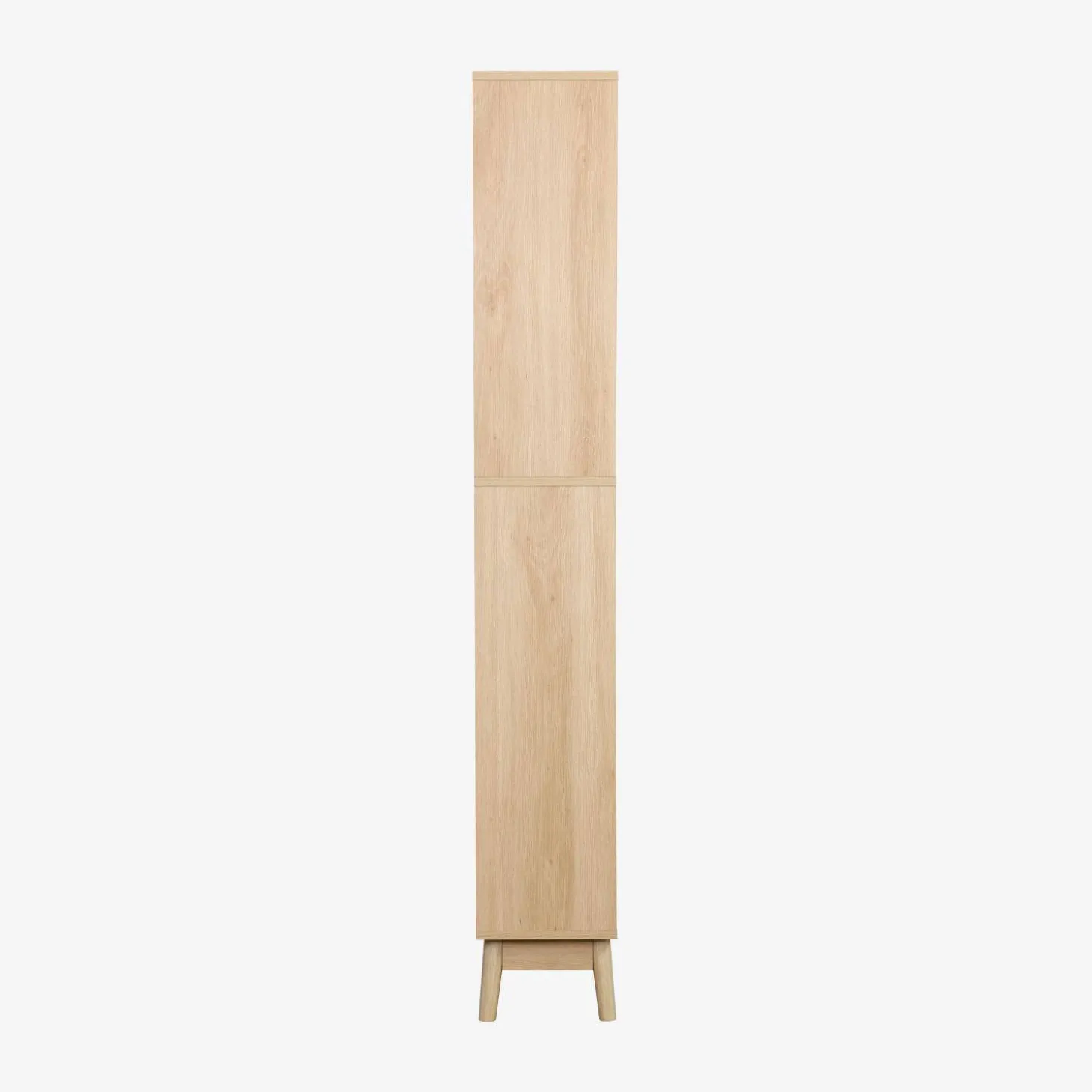 Colonna di stoccaggio decorativa in legno con 3 ripiani e 2 cassetti