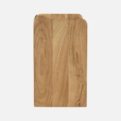 Comodino esotico in legno di acacia a 2 livelli
