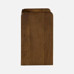 Comodino esotico in legno di acacia a 2 livelli