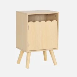 Comodino per bambini decorazione legno 1 anta