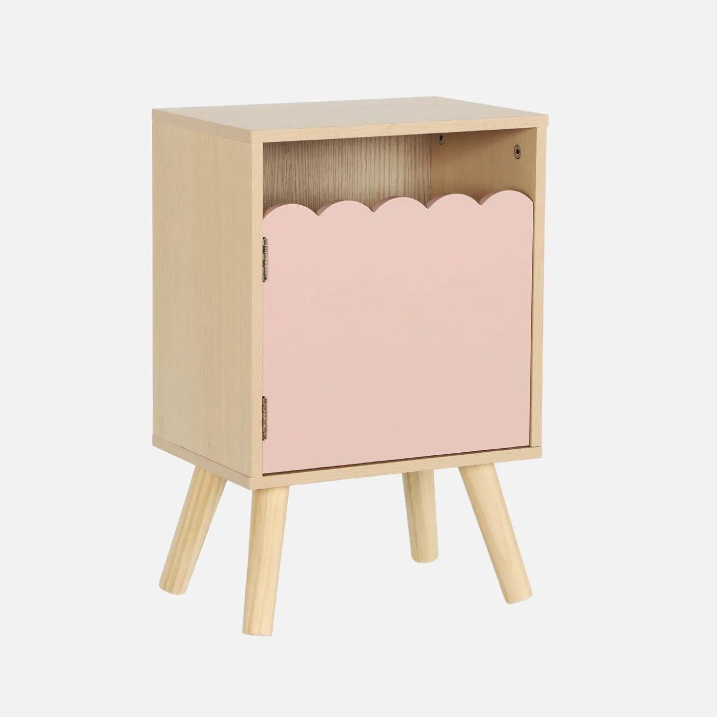 Comodino per bambini decorazione legno 1 anta