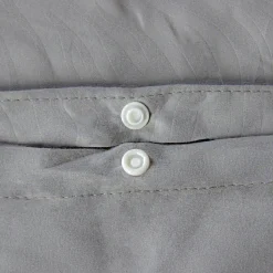Completo letto in poliestere reversibile stampato zebrato 2 posti grigio
