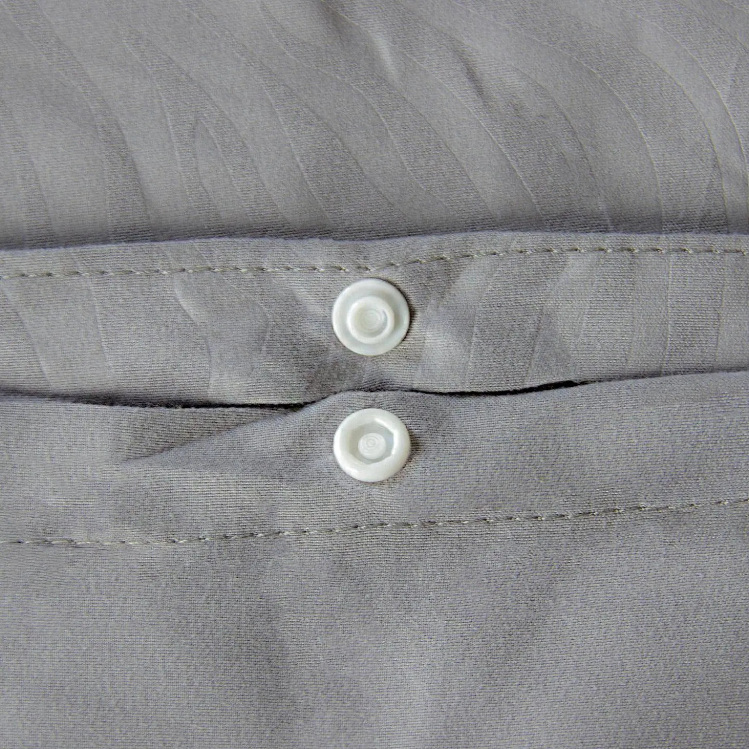 Completo letto in poliestere reversibile stampato zebrato 2 posti grigio