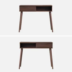 Consolle con 2 cassetti effetto legno naturale, 100cm