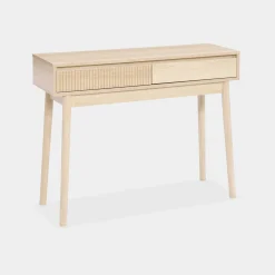 Consolle effetto legno 2 cassetti, 100cm