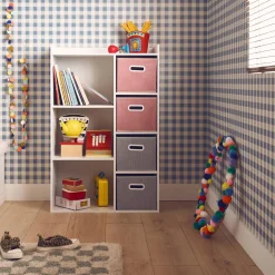Contenitore per bambini con 4 cestini in velluto
