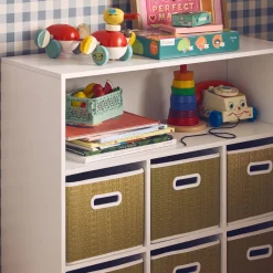 Contenitore per bambini con 6 cestini in fibra vegetale