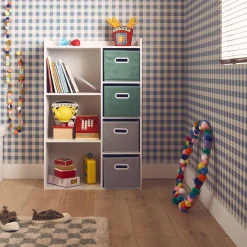 Contenitore per bambini con 4 cestini in velluto