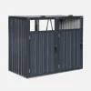 Copribidoni in acciaio zincato grigio